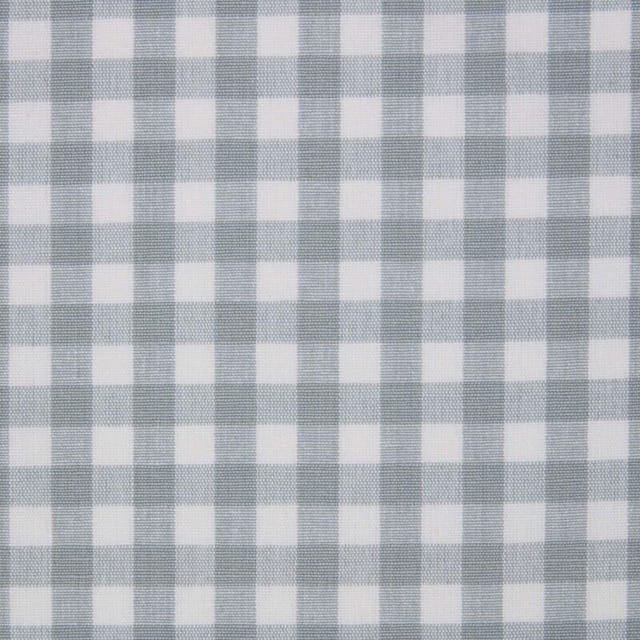 HOMESCAPES Vichy-Karo Baumwollstoff – Meterware blau-weiß, 150 cm breit
