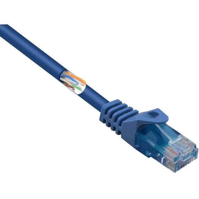 Renkforce - RF-5044022 RJ45 Netzwerkkabel, Patchkabel cat 5e u/utp 2.00 m Blau mit Rastnasenschutz, Ha