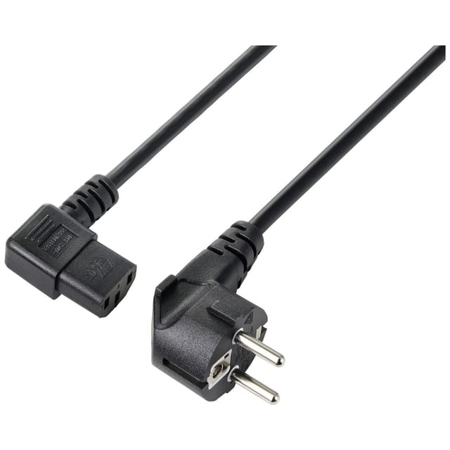 SY-5243882 Kaltgeräte Anschlusskabel Schwarz 3.00 m - Sygonix