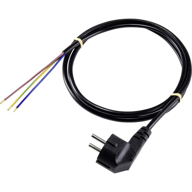 SY-5043468 Strom Anschlusskabel Schwarz 3.00 m - Sygonix