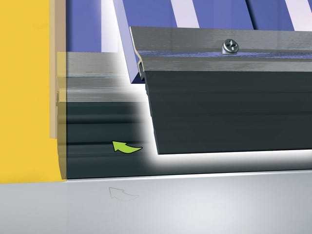 Profil ads-gl pvc-lippe schwarz 2.5M