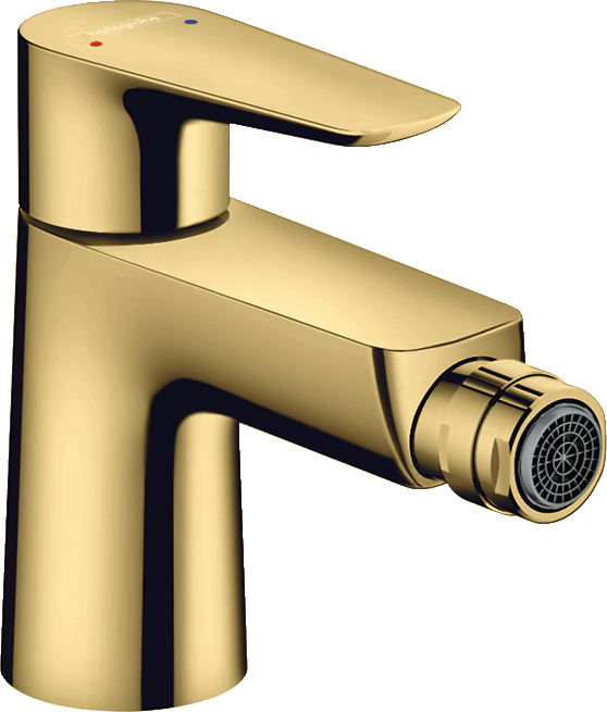 Hansgrohe Talis E - Bidetarmatur mit Ablaufgarnitur, Gold poliert 71720990