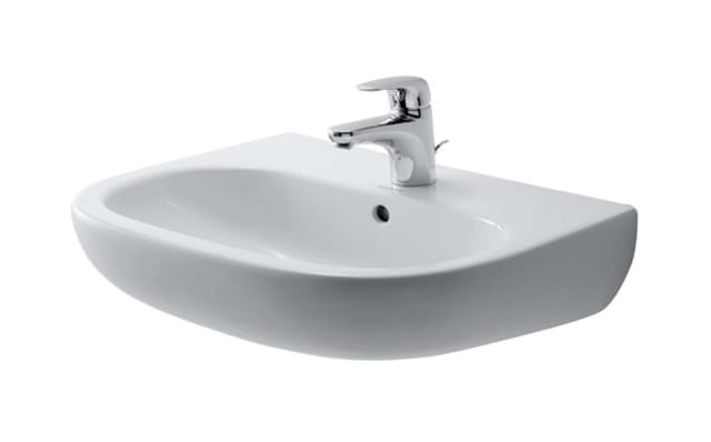 Duravit - D-Code - Waschbecken 55x43 cm, mit 1 Hahnloch, Alpinweiß 23105500002