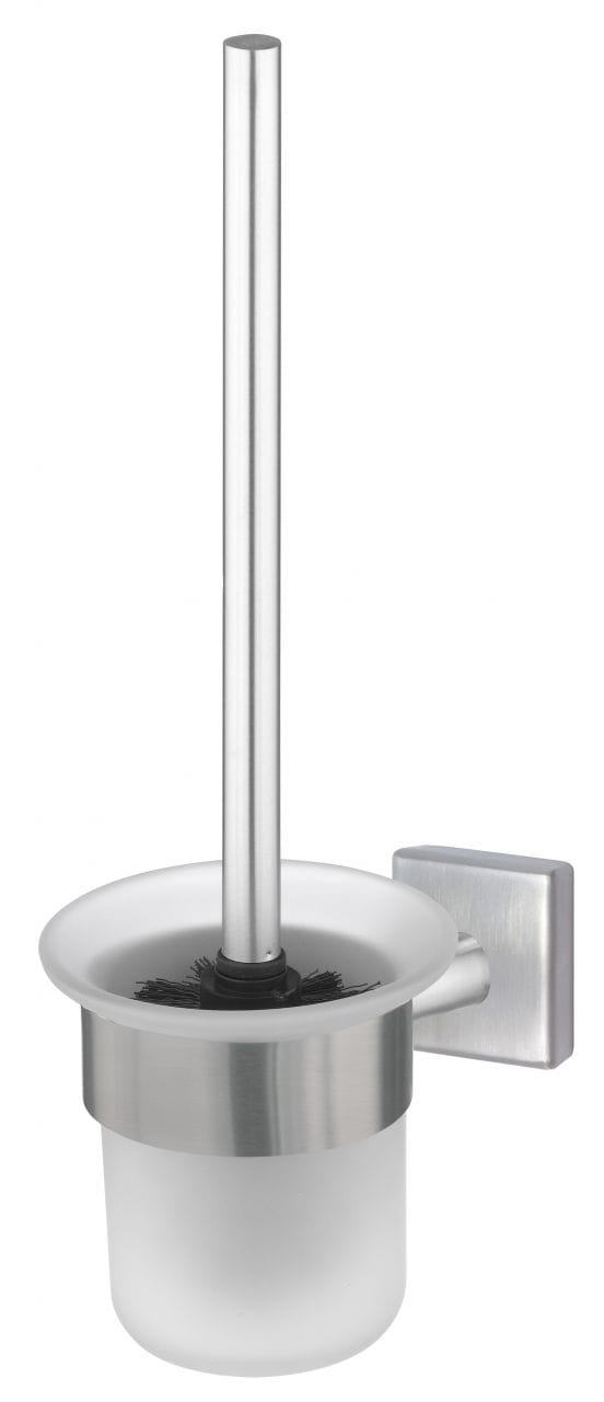 Trendline - WC-Bürstenhalter Simple Cube Edelstahl ohne bohren Toilettenbürste