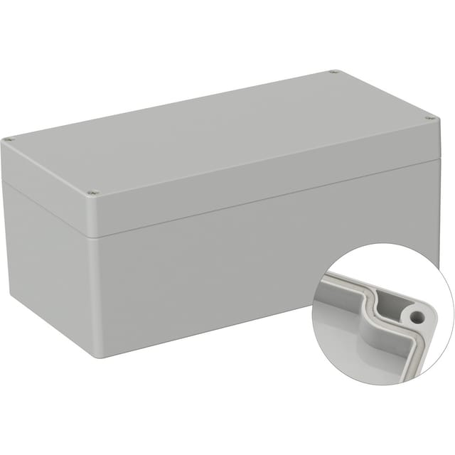 Tru Components - TC-9065696 Industrie-Gehäuse 240.5 x 120 x 100.5 abs Lichtgrau (ral 7035) 1 St.