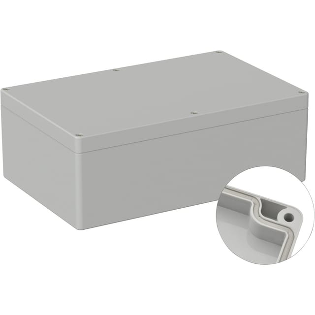 Tru Components - TC-9065684 Industrie-Gehäuse 250 x 160 x 90 abs Lichtgrau (ral 7035) 1 St.