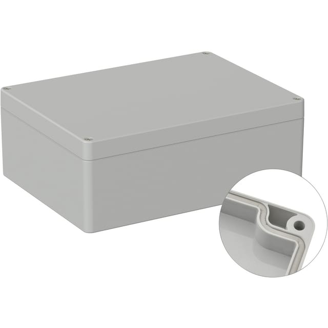 TRU COMPONENTS TC-9065640 Industrie-Gehäuse 200 x 150 x 75 ABS Lichtgrau (RAL 7035) 1 St.