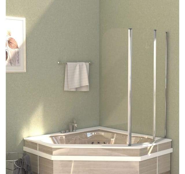 Vidaxl - Duschabtrennungen 2 Stk. 104x130 cm Hartglas Transparent