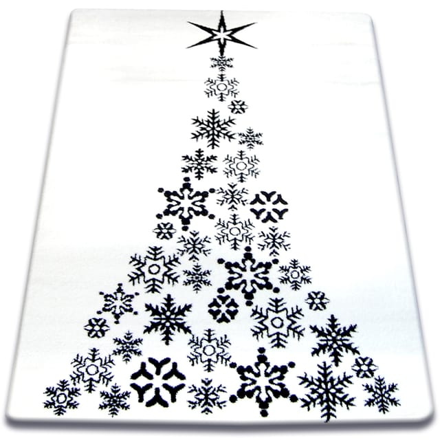 Teppich xmas - F792 Creme/schwarz white 100x170 cm
