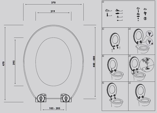 Primaster - Toilettendeckel Strawberry Absenkautomatik Toilettensitz WC-Sitz