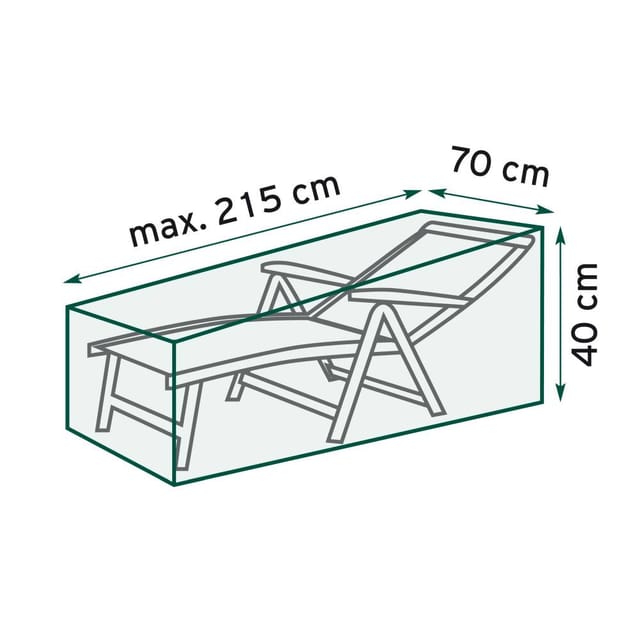 TrendLine Schutzhülle Exclusive Sonnenliege 210x70x40 cm Abdeckung Gartenmöbel