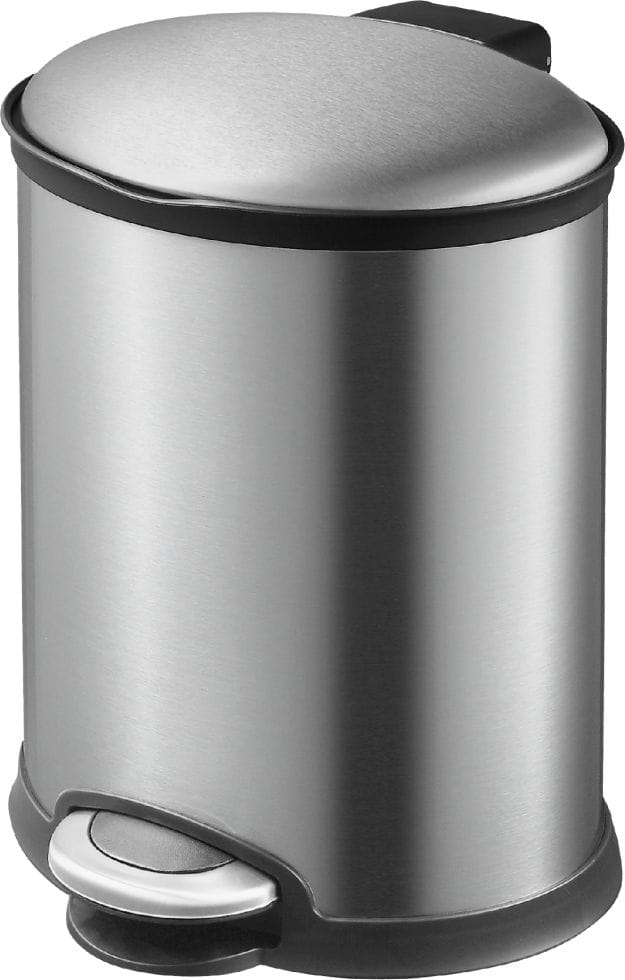 Primaster - Treteimer Ellipse 5,5 l Edelstahl Badeimer Kosmetikeimer Abfalleimer