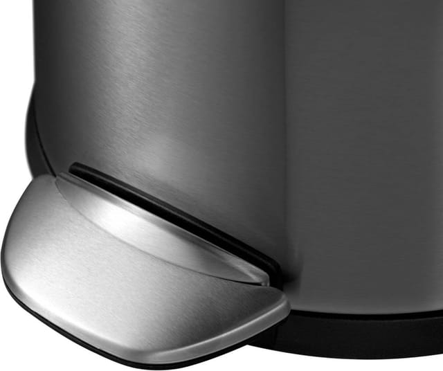 Primaster - Eko Treteimer Luna 5 l Anti-Fingerprint,Kosmetikeimer Badeimer Abfalleimer