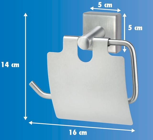 Trendline - Toilettenpapierhalter Simple Cube Deckel Edelstahl Papierrollenhalter