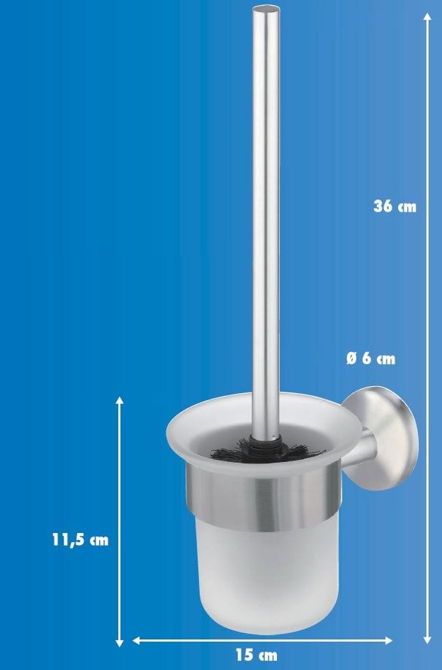 Trendline - wc- Bürstenhalter Simple Round Edelstahl Wandbefestigung
