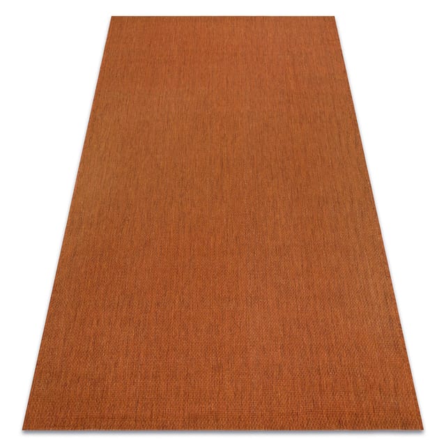 Rugsx - Teppich flat 48663/120 sisal - Terrakotta glatt orange 120x170 cm