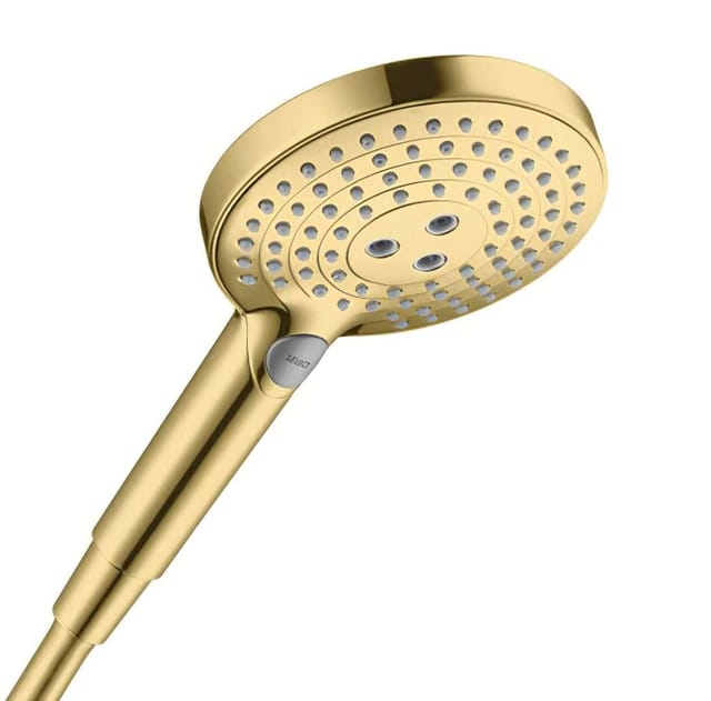 Raindance Select s - Duschkopf 120, 3 Strahlen, EcoSmart, Gold poliert 26531990 - Hansgrohe