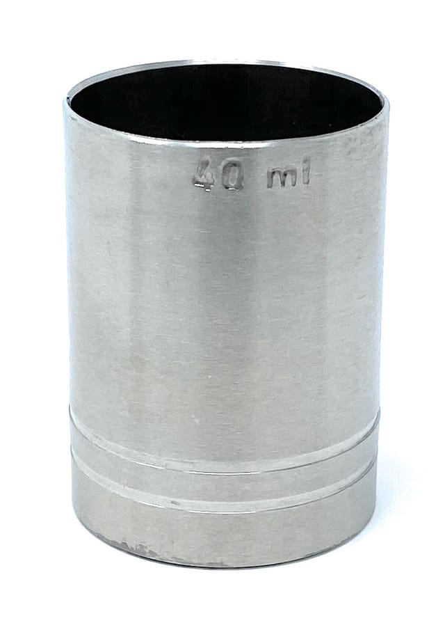 Messbecher Cocktail 4cl Edelstahl Barmaß Jigger 4 cl Dosierer Alkohol Bar Zertifikat