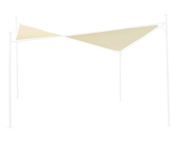 TrendLine Ersatzdach beige 4x4m für Pavillon Granada Barbuda Berlingo UV-Schutz