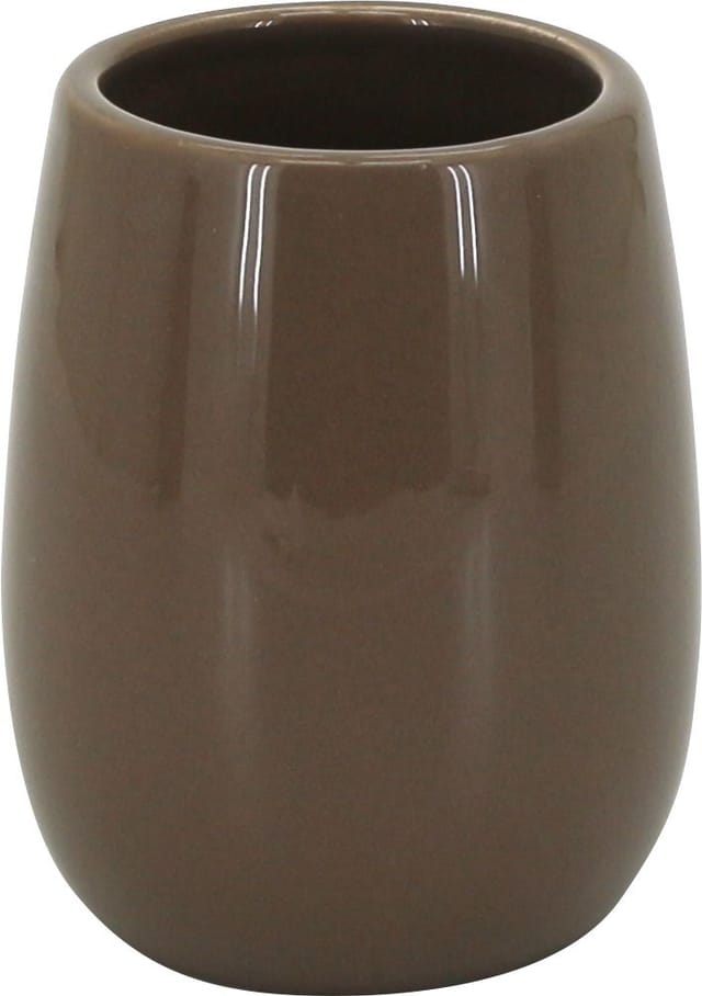 Zahnputzbecher Adoro braun Zahnbürstenhalter Badbecher Becher - Trendline