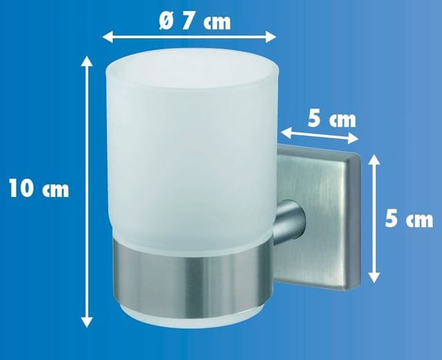 Trendline - Zahnbürstenbecherhalter Simple Cube Zahnputzbecher Badbecher Becher