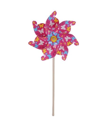 TrendLine Windrad Bunt Ø ca. 30 cm Windspiel Standhöhe: ca. 74 cm Windspirale