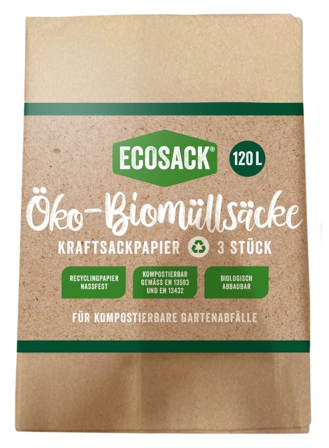 Weitere - Biomüllsäcke 120 l Biosack 3 Stück Biobeutel Mülltüte Kompostierbar