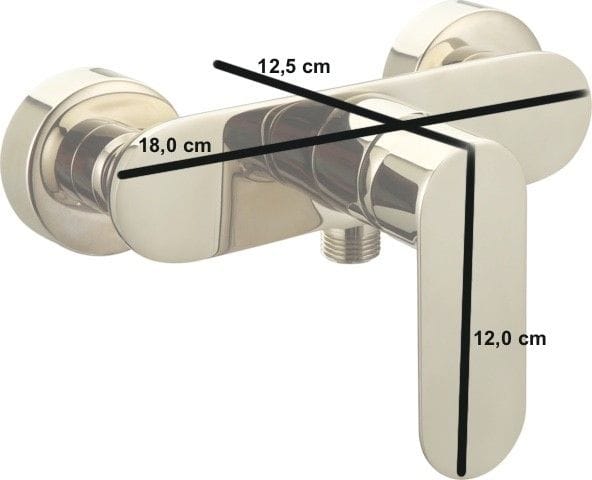 Primaster - Brausearmatur Prag schwarz Armatur Badezimmer Badewanne Dusche Bad