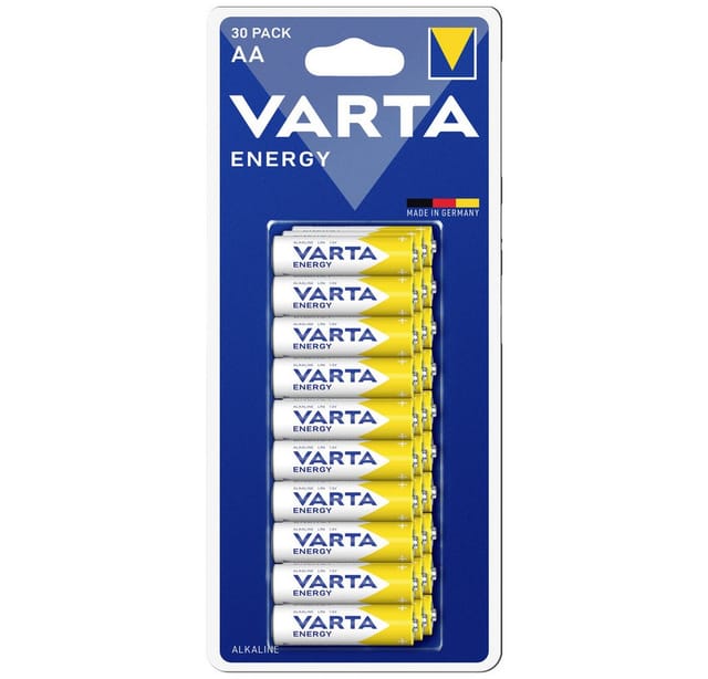 Varta - energy aa Bli 30 Mignon (AA)-Batterie Alkali-Mangan 1.5 v 30 St.