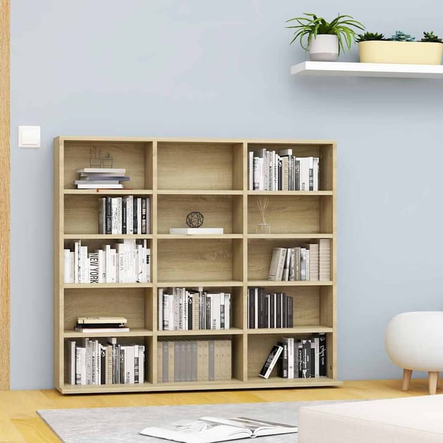 Vidaxl - CD-Regal Sonoma-Eiche 100x23x89,5 cm Holzwerkstoff