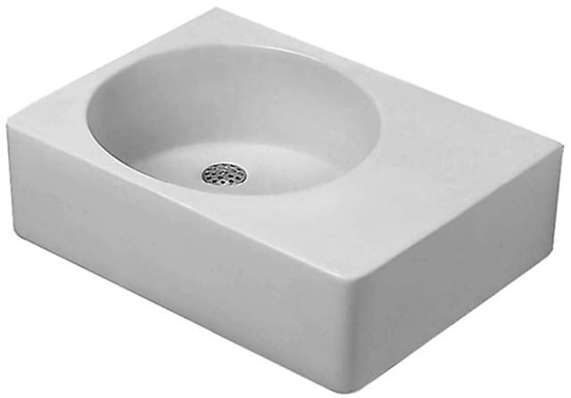 Duravit - Scola - Universalbecken mit Überlauf, 62x46 cm, Weiß - ohne Hahnloch, Spülfläche links 0684600000