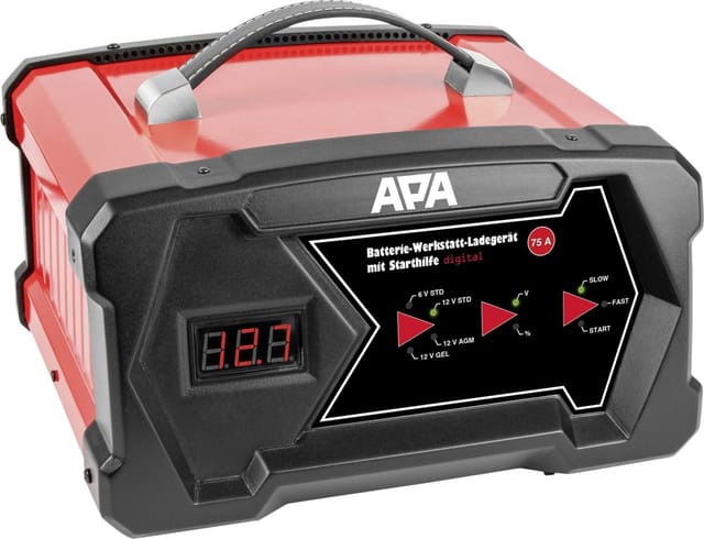 APA - Batterie-Werkstatt-Ladegerät digital Werkstattladegerät