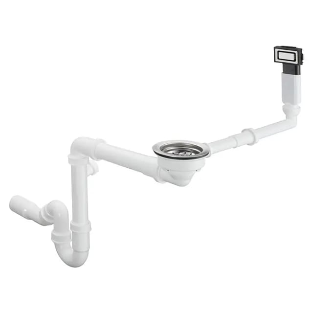 Hansgrohe - Ablaufgarnituren - Ab- und Überlaufgarnitur für Abwasch, Edelstahl 43921800