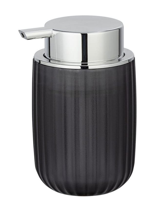 Seifenspender Agropoli Grau, Flüssigseifen-Spender, 250 ml, Grau, Kunststoff grau - grau - Wenko