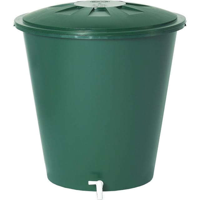 Graf - Garantia Regentonne 210 l Kunststoff Regenwassertonne Regenbehälter Regentank