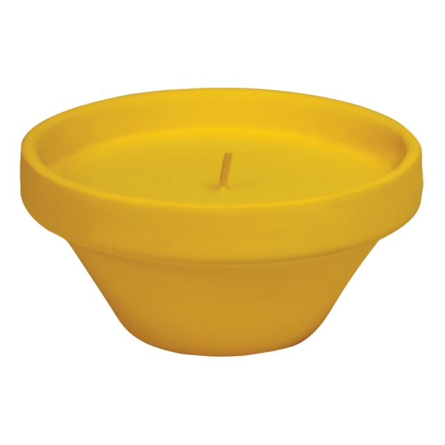 Terracotta vaso mit citronella kerze 12x5,5