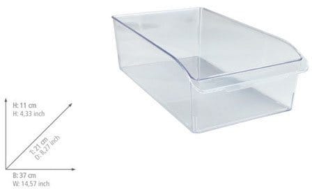Schrank-Organizer l, Aufbewahrungsbox für Küchenschrank und -regal, Transparent, Kunststoff (pet) transparent - transparent - Wenko