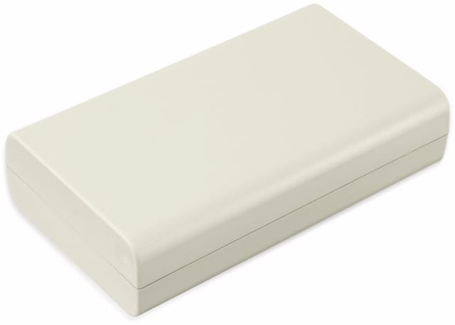 STRAPUBOX Kunststoffgehäuse mit Batteriefach, Typ 6512 GR, 124 x 71 x 30 mm