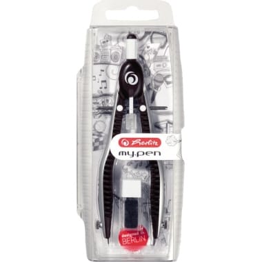 Schnellverstellzirkel my.pen 11122322 schwarz/grau - Herlitz