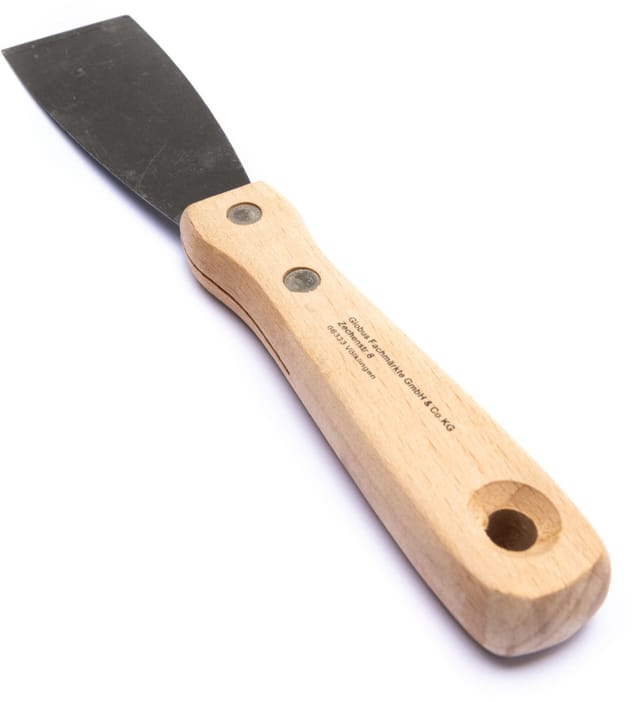 Spachtel mit Holzheft 4 cm Holzgriff Malerspachtel Schaber - Trendline
