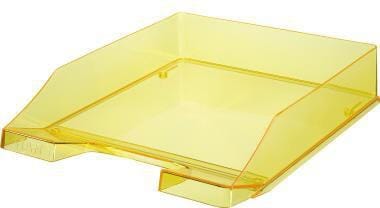 HAN - Briefablage klassik din A4 din C4 Polystyrol Farbe: gelb transparent