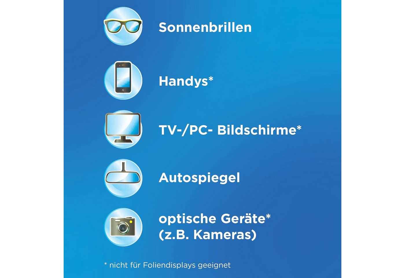 Brillenputztuch 100 % Vlies getränkt weiß 50 St./Pack. Bild 2