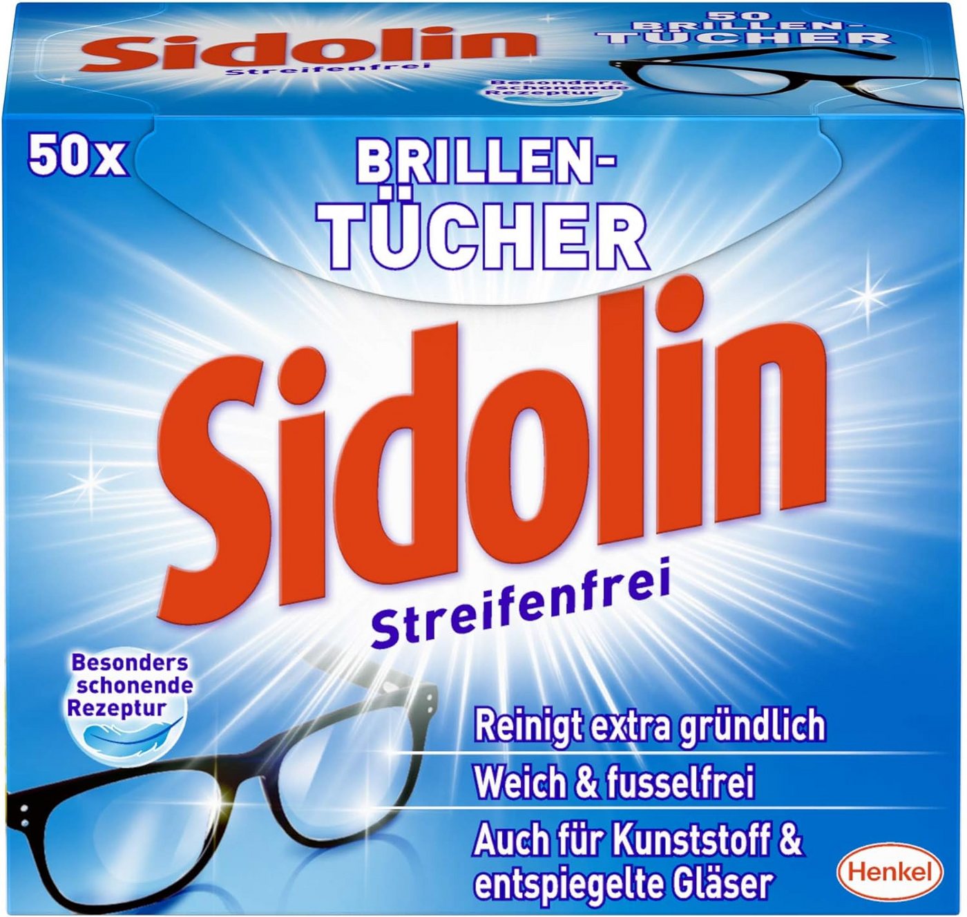 Brillenputztuch 100 % Vlies getränkt weiß 50 St./Pack. Bild 3