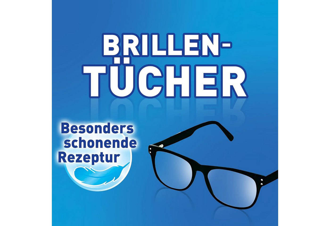 Brillenputztuch 100 % Vlies getränkt weiß 50 St./Pack. Bild 5