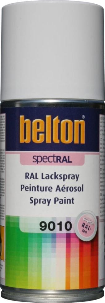 SpectRAL Lackspray 150 ml reinweiß Sprühlack Buntlack Spraylack - Belton