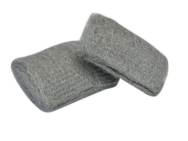 Nespoli Stahlwolle-Handpads Feinheitsgrad 2, 2 Stück Schleifwerkzeug & -papier