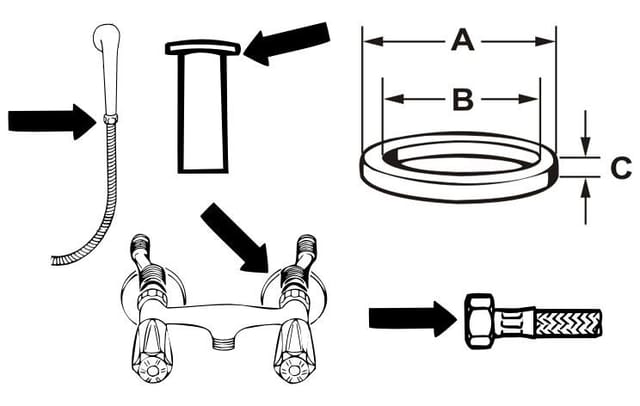 Cornat Fiberring für Überwurfmuttern 1 1/4'' Dichtungen
