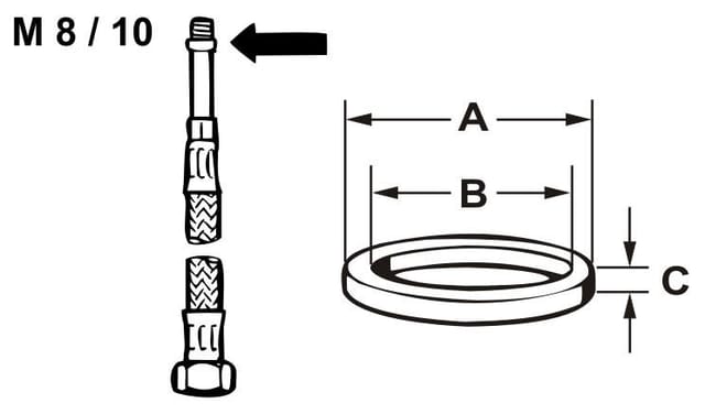 Cornat O-Ring für Flexschläuche Ø 9 mm Dichtungen