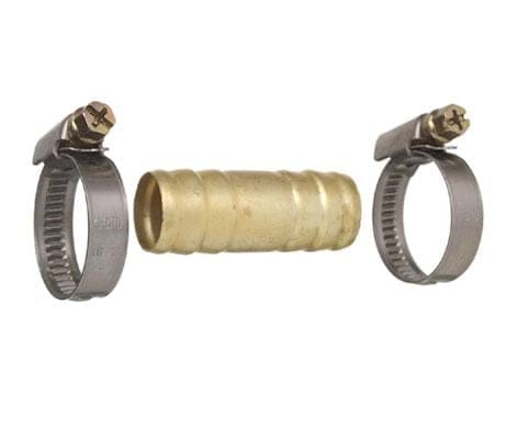 Cornat - Schlauchverbinder 9,53 mm (3/8) inkl. 2 Klemmen Installationsmaterial