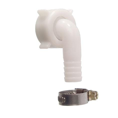 Cornat - Winkelverschraubung 3/4 mit Schelle Schlauchanschluss 10 mm Schelle